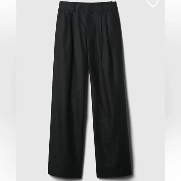 GAP 365 High Rise Linen-Cotton Trousers - Picture 2 of 10